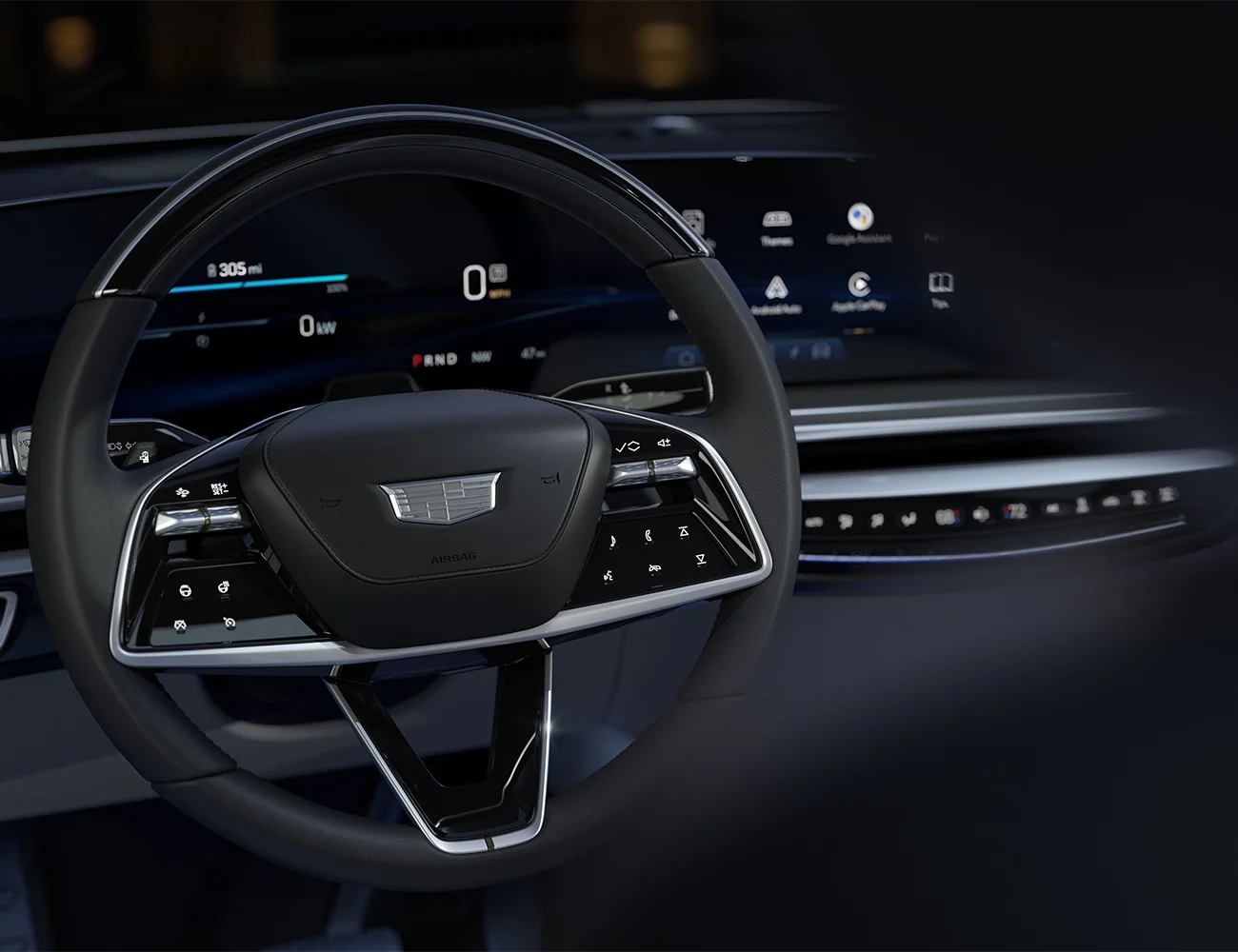 Autohaus wiens muenster cadillac lyriq interieur diagonales led display