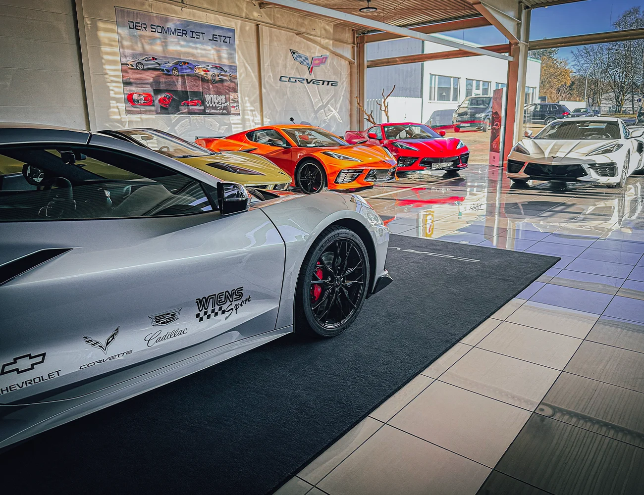 Corvette c8 showroom innenraum
