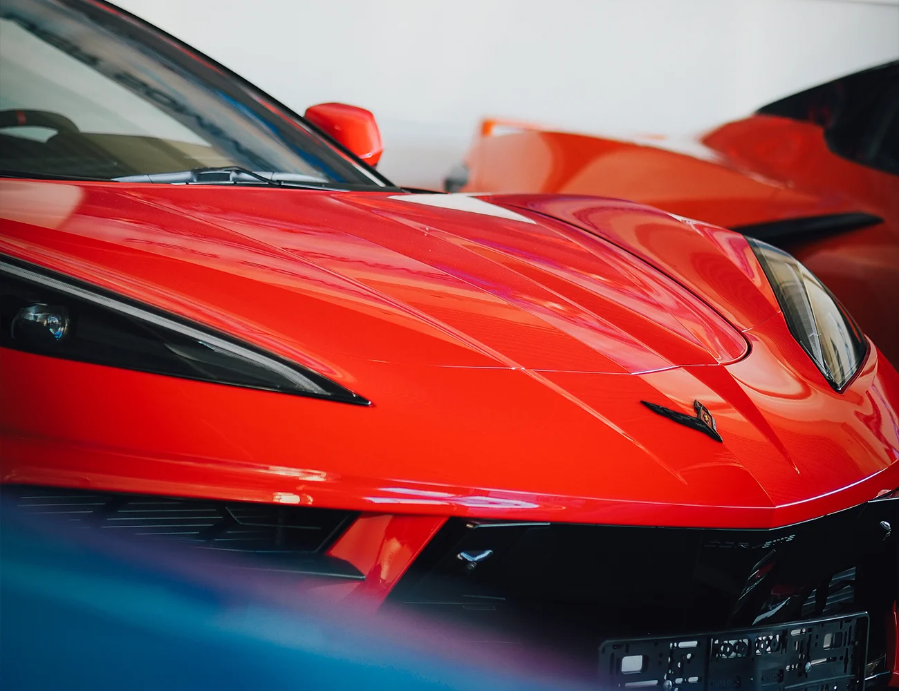 Corvette c8 stingray front haube rot