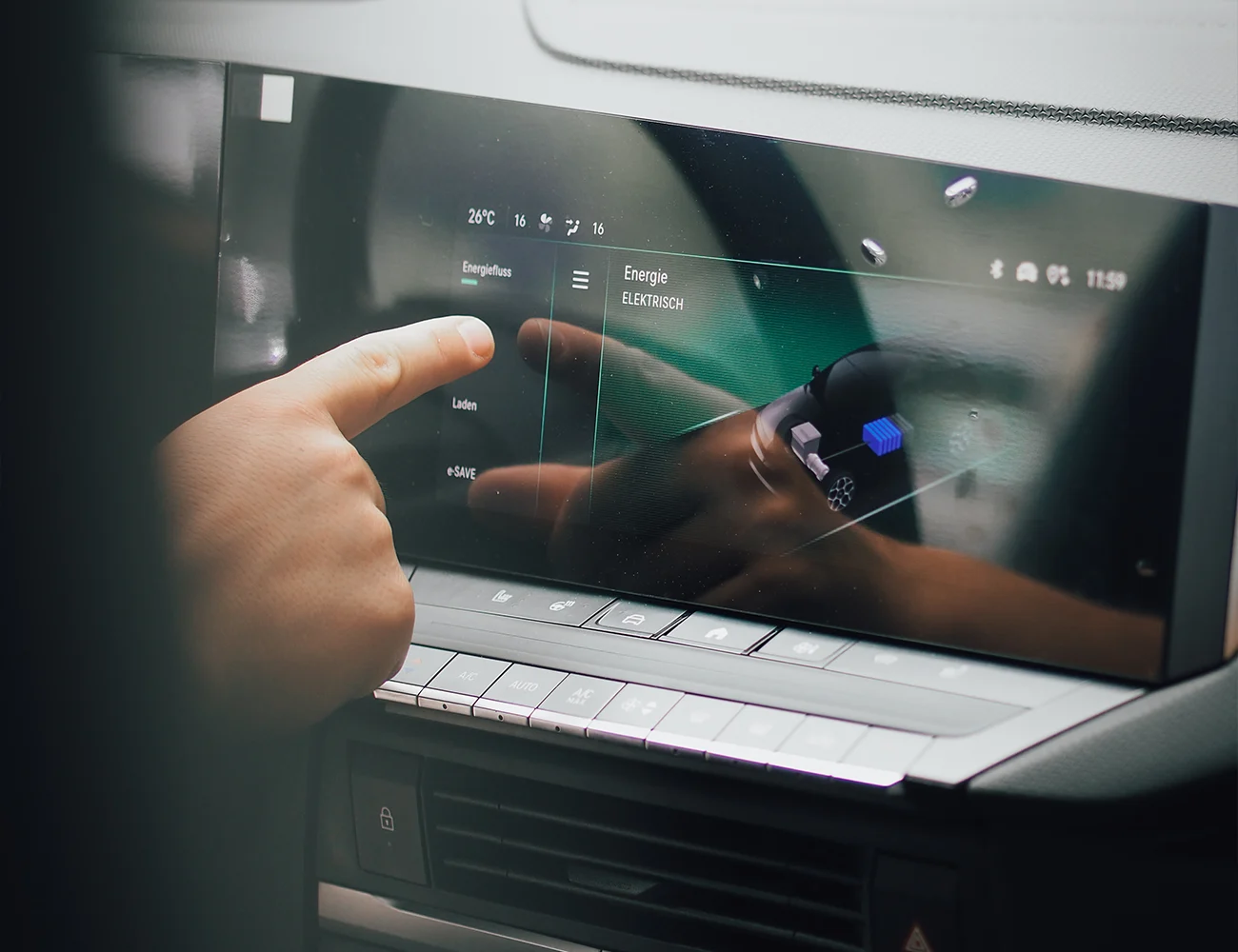 Opel infotainment touchscreen